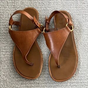 Vince Tan Leather Sandal